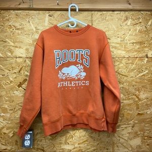 Roots orange sweatshirt